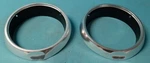 New For Mopar 1963 To 1965 A-body Plymouth Barracuda / Valiant Headlight Bezels. Fixed Price $349.00.