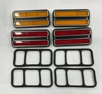 New Front & Rear Deluxe Side Marker Light Set W/ Trim For 68-72 Chevrolet Pickup. Fixed Price $52.95.