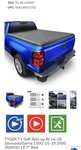 Tyger Auto T1 Soft Roll-up Truck Bed Tonneau Cover. Fixed Price $100.00.