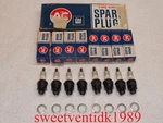 Nos AC-44 Spark Plugs Equal Green Rings'..... 'fire Ring'.....made Usa. Fixed Price $99.00.