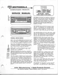 Service Manual Ara Motorola TP50 Am/fm/mpx Radio Stereo Cassette Tape Player. Fixed Price $19.95.