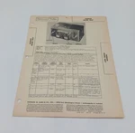 Vtg Howard Sams 1947 Radio Photofact Folder Hudson Model DB47. Fixed Price $11.83.