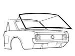 Mustang Rear Window Weatherstrip Coupe Hardtop Usa Made 1964 1965 1966 1967 1968. Fixed Price $36.95.