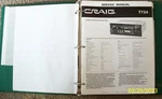 Craig Service Manuals. Fixed Price $6.95.