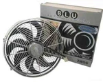 14" Inch Zirgo Blu Chrome Electric S-blade Radiator Cooling Fan 2122 Cfm. Fixed Price $64.35.