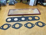 1932-1936 Chrysler & Desoto Manifold Gasket Kit; Nos, Oem Mopar 780461. Fixed Price $14.00.