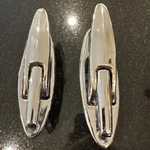 1956-1957 Chevrolet Corvette Lh/rh Chrome Convert. Deck Lid Latches Nos. Fixed Price $599.00.