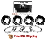 For 1964-70 Chevelle Camino 1966-70 Gto Headlamp Mount Bucket W/rings Set. Fixed Price $99.45.