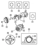 Genuine Mopar Flywheel 53022042AA. Fixed Price $208.25.
