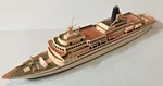 Ron Hughes Cruise Ship Royal Viking Star 1972 Handmade Waterline Model - 1:1200. Fixed Price $55.00.