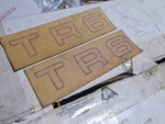 Triumph Red 'TR6' Decals X 625666 Used On White Cars. Fixed Price $20.00.