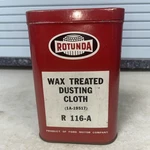 Ford Rotunda Wax Treated Dusting Cloth W/tin Can (1A-19517) 116-A. Fixed Price $28.99.