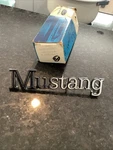 Nos 1975 Ford Mustang Name Plate D5ZZ-16098-A. Fixed Price $45.00.