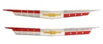 New Trim Parts Front Hood & Rear Trunk Lid Emblem Inserts For 1962 Chevrolet Car. Fixed Price $131.99.