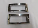 Nos Oem Gm 1949 Pontiac Front Park Light Lamp Bezels Trim Pair Chieftain. Fixed Price $109.00.