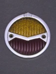 Vintage 1930 Hupmobile Tail Light Lens And Rim. Fixed Price $95.00.