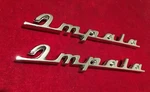 1960 Chevrolet Impala Quarter Panel Script Set Reproduction. Fixed Price $79.90.