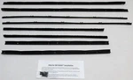 Window Sweeps Weatherstrip For 1965 Pontiac Gto Lemans Hardtop Black Front Rear. Fixed Price $256.54.