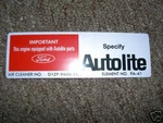 1971 Ford Mustang 429CJ Ram Air Cleaner Decal. Fixed Price $8.99.