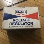 1960 Mobil Oil Voltage Regulator In Box Nos Great Display MG-12. Fixed Price $20.00.