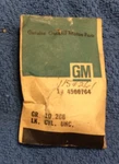 Nos Gm #4566764, #1154261, Glove Box Lock Cylinder, 1963-66 Corvette. Fixed Price $35.00.
