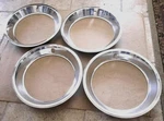 Restored Gm #9796696 1969 Camaro Z28 Stainless Trim Rings 15X7" Code Yh Wheel. Fixed Price $740.00.