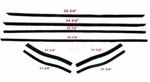 1965-66 Mustang Coupe/convertible Window Felt Weatherstrip Kit 8 Piece. Fixed Price $141.20.