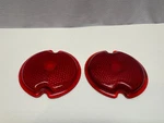 (2) 40-13450A G303 Globe Lens Red / Ruby 1933-1953 Ford Car Truck Usa 3.5". Fixed Price $10.00.