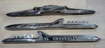 1958 Chevrolet Pickup Suburban Cameo V8 Hood Emblem Fender Set Survivors. Fixed Price $459.95.