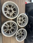 Vintage Drag Mag Aluminum Torque Thrust Wheels Ford Racing Mustang 5X4.5 Sema. Fixed Price $579.99.