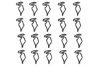 20 Nos Door Panel/trim Clips! Fits: 1960 & Up Mopar Body Cuda Challenger. Fixed Price $38.00.