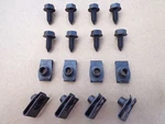 8 Old School Body Bolts & U-nuts! Fits: Gm Camaro Nova 442 Gto Chevelle Vega. Fixed Price $38.00.