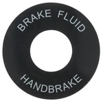E-type Series I,jaguar MK2 Escutcheon, Brake Fluid Warning C19637. Fixed Price $27.00.