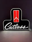 Oldsmobile Cutlass- Light Up Led Sign. Fixed Price $39.99.