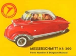 Messerschmitt KR201 Parts Manuals - 85PG For Service & Repair. Fixed Price $23.99.