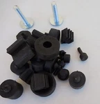1967-70 Dart Demon Duster Bumper Rubber Stopper Kit W/ Stud A-body Mopar. Fixed Price $42.00.